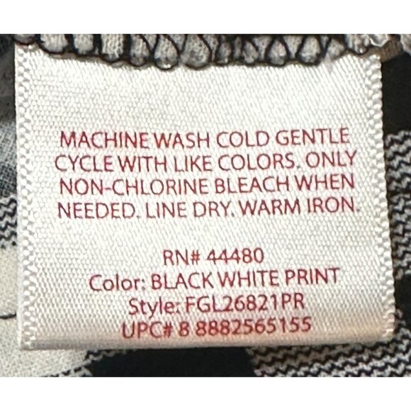 Women's Faded Glory Mini V-neck Dress Black & White Gingham Rayon Size S (4-6) - Picture 10 of 15
